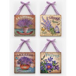 Home Gallery ''Vintage lavanda'' Set od 4 panela 18cm Cene