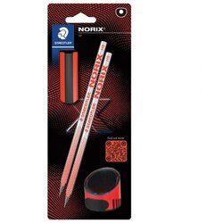 Olovka GRAFITNA HB NORIX PK2 PLUS GUMICA PLUS ŠILJILO STAEDTLER 181 SBK2-2 CRVENA BLISTER Cene