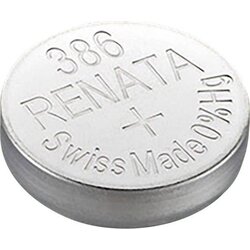 Renata Gumbna baterija 386 srebrovo-oksidna SR43 primerna za visoke tokove 130 mAh 1.55 V\, 1 kos, (20430848) Cene