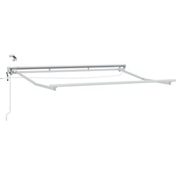  Električna nadstrešnica s profili LED Bela 3,5 x 2,5 m Aluminij, (5000207271) Cene