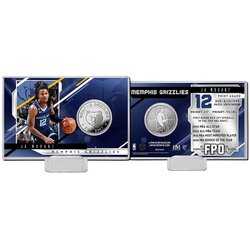 The Highland Mint Ja Morant 12 Memphis Grizzlies Silver Coin Card kartica s kovancem Cene