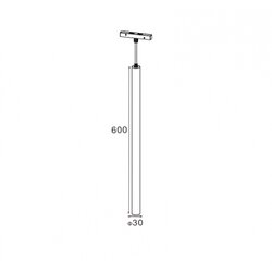 Magnetic visilica 600 LED09-7W 3000K 24° 48V dc new Cene