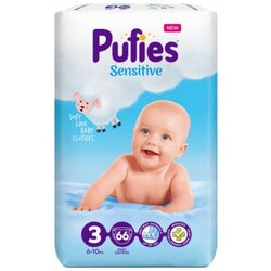 Pufies sensitive midi pelene 3 4-9KG 66 komada Cene