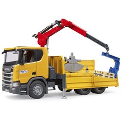 Knorr Bruder kamion Scania R kiper sa kranom 2palete ( 035518 ) Cene