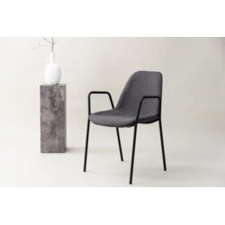 Vind Collection Vind Klädesholmen blagovaonska stolica s rukohvatima, tamnosiva, set od 2 Cene