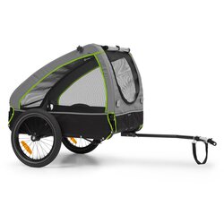 Klarfit Husky, prikolica za bicikel za pse, cca 250L, 600D, Oksfordsko platno, zelena Cene