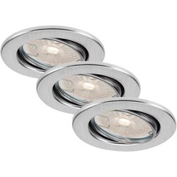 BRILO Komplet 3x LED prigušiva ugradna svetla za kupatilo DIMM LED/5,5W/230V IP23 Cene