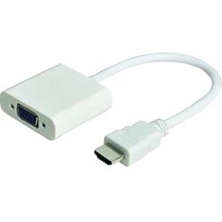 JJ JouJye 2240 HDMI / VGA adapter [1x moški konektor HDMI - 1x ženski konektor VGA] bela 16.00 cm, (20410607) Cene