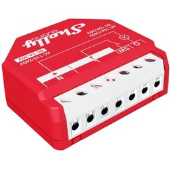 Shelly Qubino Wawe 1PM Smart switch Red Cene