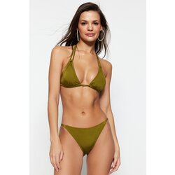Trendyol Bikini Bottom - Green - Plain Cene