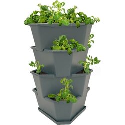 Gusta Garden Paul Potato Starter - 4 nadstropja - antracit Cene