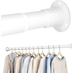 AIITOMG raztegljiva bela garderobna palica 85–160 cm Cene