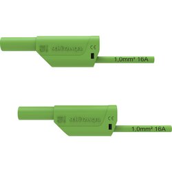 Schützinger VSFK 8700 / 1 / 50 / GN varnostni merilni kabel 4 mm moški konektor 4 mm moški konektor 50.00 cm zelena 1 kos, (20423073) Cene