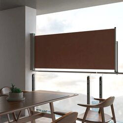 vidaXL Uvlačiva bočna tenda za terasu 100 x 300 cm smeđa Cijene
