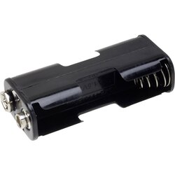 TRU COMPONENTS Držalo za baterije 2x Mignon (AA) priključek na pritisni gumb BH-322-1B, (20635865) Cene