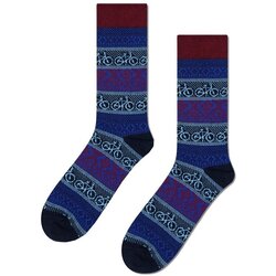 Happy Socks Dokolenke BIKE JAQUARD Modra Cene