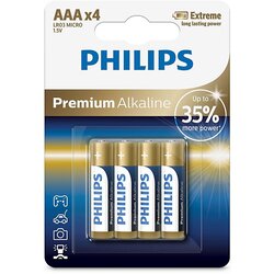 Philips LR03M4B/10 - 4 kom alkalnih AAA baterija PREMIUM ALKALNE 1,5V 1320mAh Cene