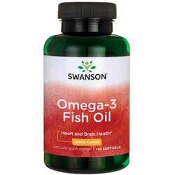 Swanson Omega-3 riblje ulje s limunom, 150 gel kapsula - zdravlje srca i mozga Cene