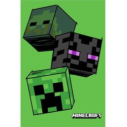 Jerry Fabrics Zelena otroška odeja iz flisa 100x150 cm Minecraft "The Mobs" – Cene