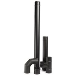  Inoxterm set dimovodnih cevi za pelet peći, 5 delova – crni Ø80 mm Cene