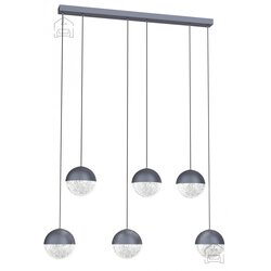Candellux Viseča stropna svetilka Furni 6x5W LED 4000K Black Cene
