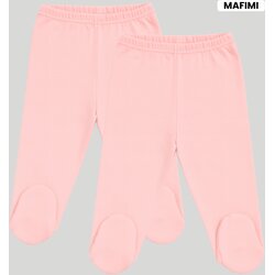 Mafimi Pamučne Pantalonice sa stopicom set od 2 - puder Cene