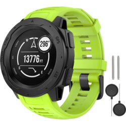 Chameleon Silikonski pašček za Garmin Instinct, Instinct 2, zelen Cene