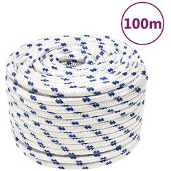 vidaXL Brodski konop bijeli 12 mm 100 m od polipropilena Cijene