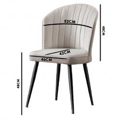 Hanah home Rubi Gr stolice, tamno sive Cene