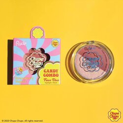 Rude Cosmetics bronzer i hajlajter chupa chups candy combo strawberry yogurt Cene