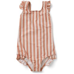 Liewood dječji kupaći kostim tanna stripe coral blush/creme de la creme Cijene