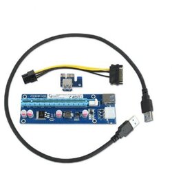 PCI Riser Mining Extender USB3.0 -ex 6-pin power connector, SATA, GEMBIRD, RC-EX-03 Cene