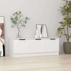 TV ormarić bijeli 102 x 35 x 36 5 cm od konstruiranog drva Cijene