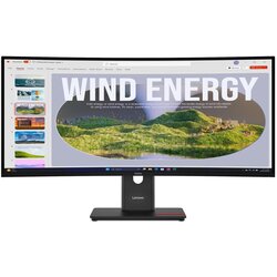Lenovo ThinkVision T34WD-40 LED display 86.4 cm (34) 3440 x 1440 pixels Wide Quad HD Black Cene