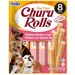 Churu poslastica za pse Rolls piletina i losos 8x12 g Cene