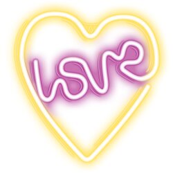 Neolia Neon LED luč - napis love v srcu, (20631099) Cene