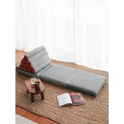 Atelier Del Sofa keyf katlanan - velvet blue blue cushion Cene