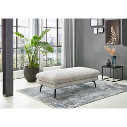 Beldomo Style tabure, tekstil srebrne barve Cene