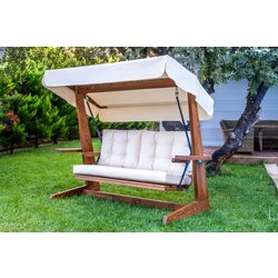 Hanah home Viva 2200 - Beige vrtni trosedi gugalnik, (21065324) Cene