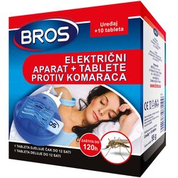 Bros električni aparat + tablete protiv komaraca 10 komada Cene