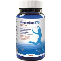 Inpharm Magnezijum 375 Plus B6 magnezijum - 100 kapsula Cene