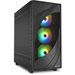 Sharkoon Rebel C80M RGB ATX 1xMetall Black Cene