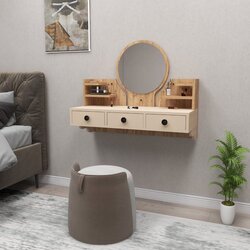 Woody Fashion atlantic pine, beige atlantic pinebeige make-up table Cene