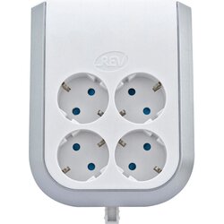 REV RITTER Vtičnica REV (adapter 4/1, 3.500 W, belo-srebrna) Cene