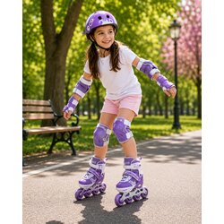 Topi Toys Dječiji set rolera sa kacigom i štitnicima RS9014A, Ljubičaste Cijene