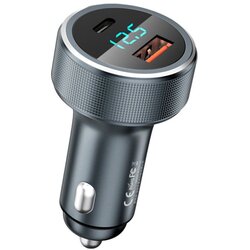 Remax Salo dual port auto punjač USB / USB tip C 58,5 W 4,5A Power Delivery Quick Charge Cene
