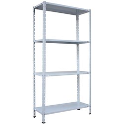  Metalni regal 150x75x30 cm, UKUPNA NOSIVOST 160 kg, 4 POLICE, BIJELA BOJA Cijene