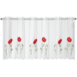 Sehlbach Bijela prozirna zavjesa 155x45 cm Poppies – Cene