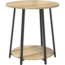 vidaXL Krajnji stolovi Sonoma hrast MDF, Metal Srednji Elegantni Cijene