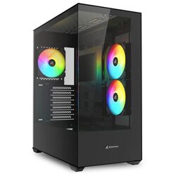 Sharkoon SK6 ARGB midiATX okno črno ohišje Cene